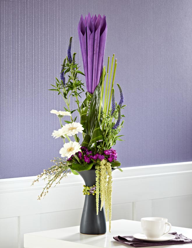 Flower arrangement product photography