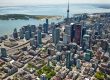 Aerial photography in downtown Toronto for real estate company