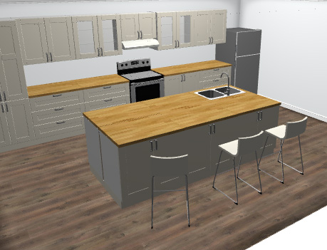 3d rendering kitchen renovations