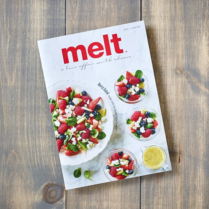 Melt Magazine Spring/Summer 2016 cover shot of berry salad