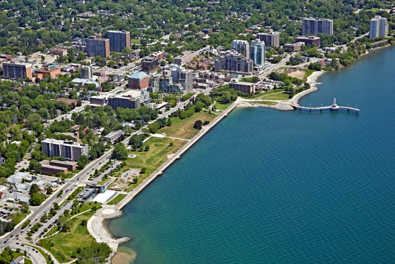 Burlington, Ontario aerial shot